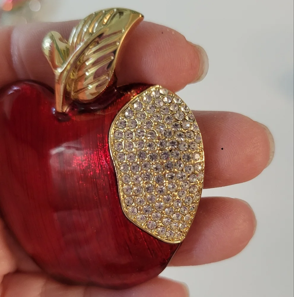 Anne Klein red enameled